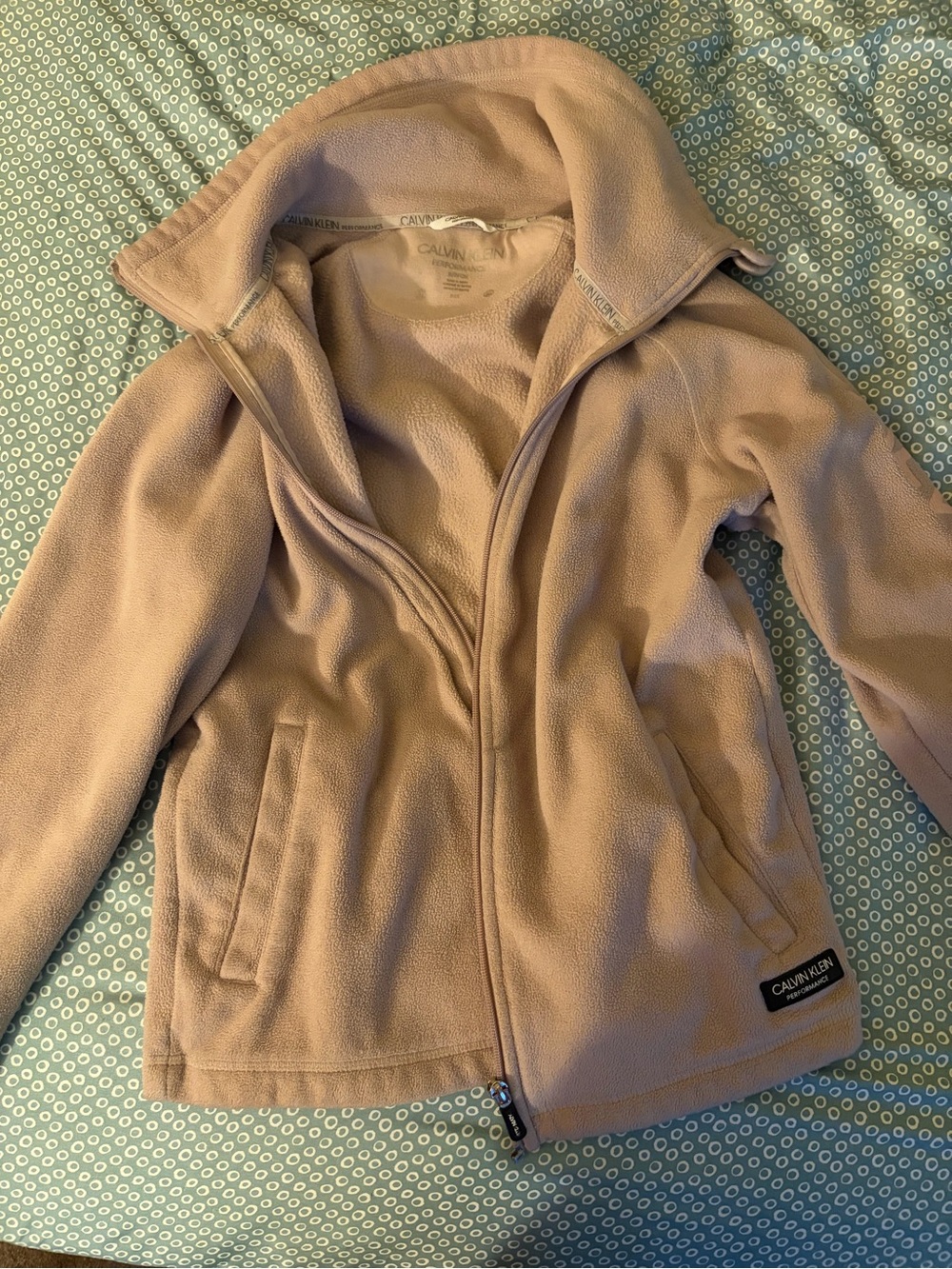 Calvin Klein Woman’s Light pink beige Fleece Jacket